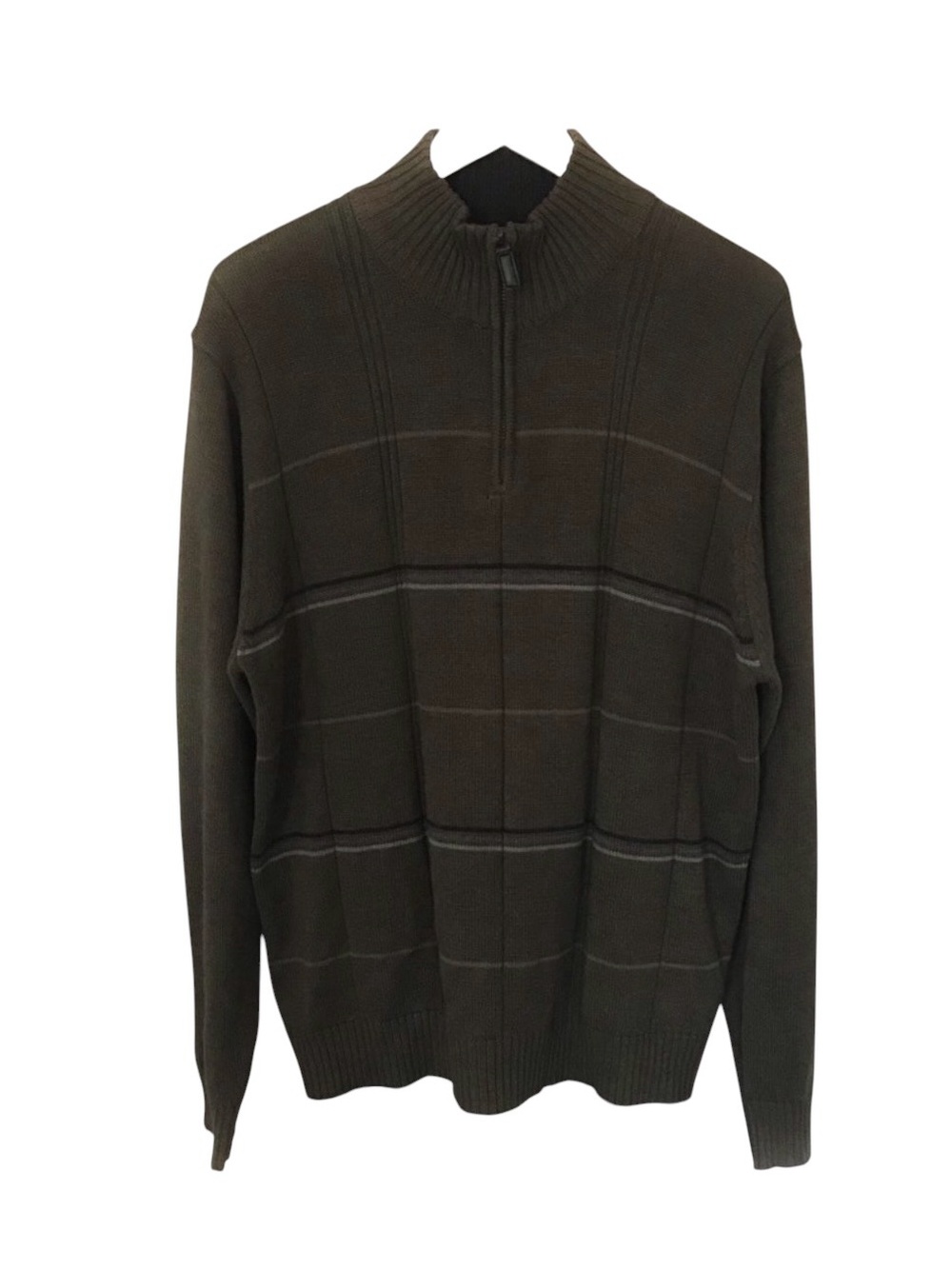 Oscar De La Renta 1/4 Zip Pullover Pullover Knit Sweater Size XL